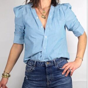 KMJ Bon Voyage plaid shirt. Sz. XS. Kate Mchale Jensen